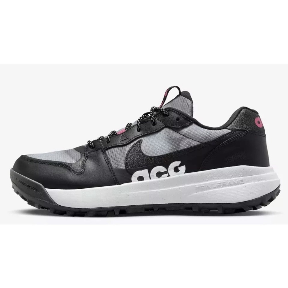 Nike ACG Lowcate SE Trail Shoes Black Pink Gray nby Mens Size 11.5 DR1030-001